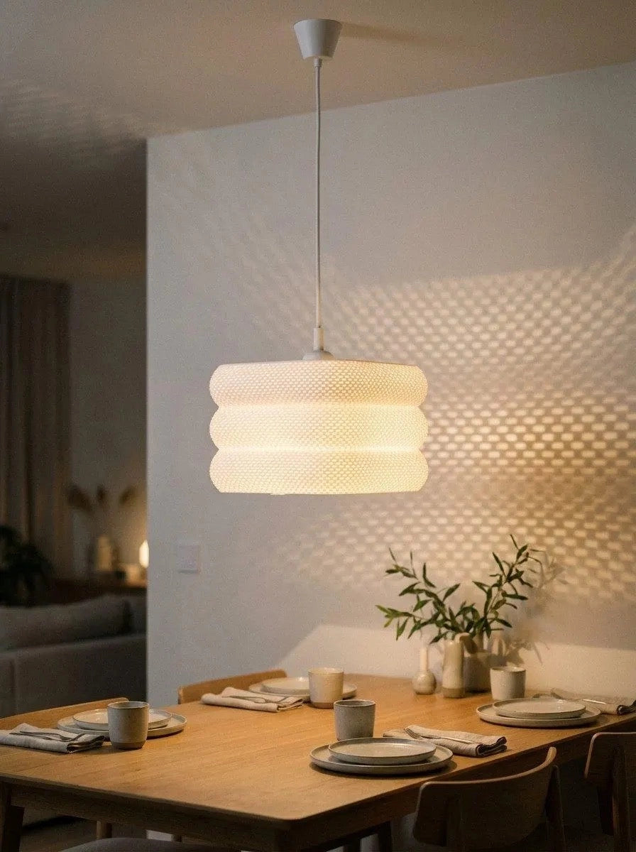 Abat-jour Pixel vue 2, luminaire géométrique facetté