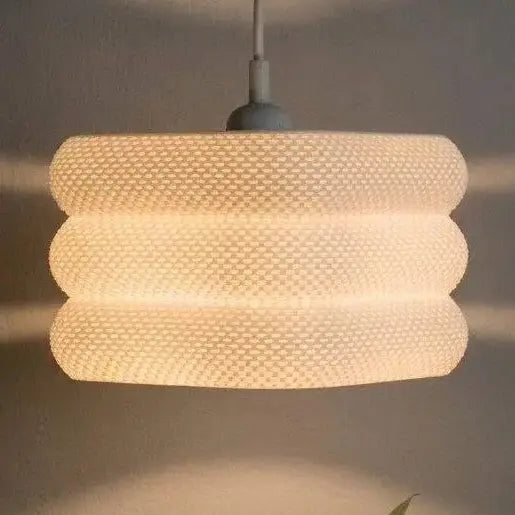 Abat-jour Pixel au design pixelisé, disponible en blanc, gris et orange