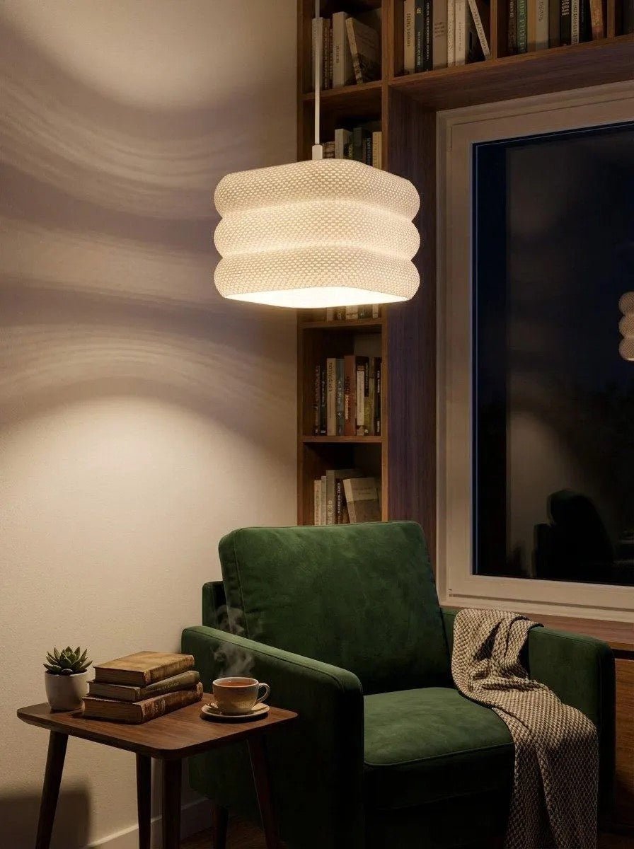 Abat-jour Pixel vue 6, luminaire géométrique facetté