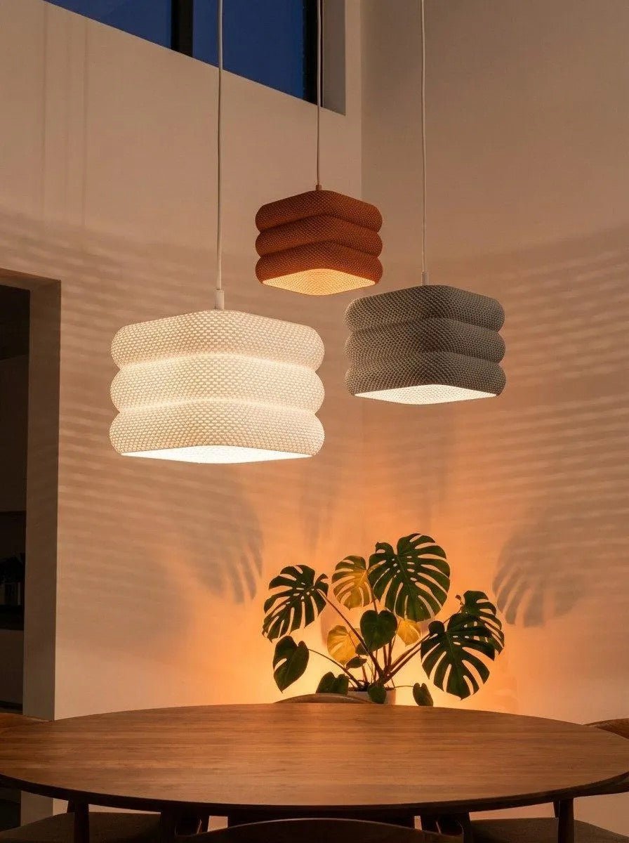 Abat-jour Pixel vue 16, luminaire géométrique facetté