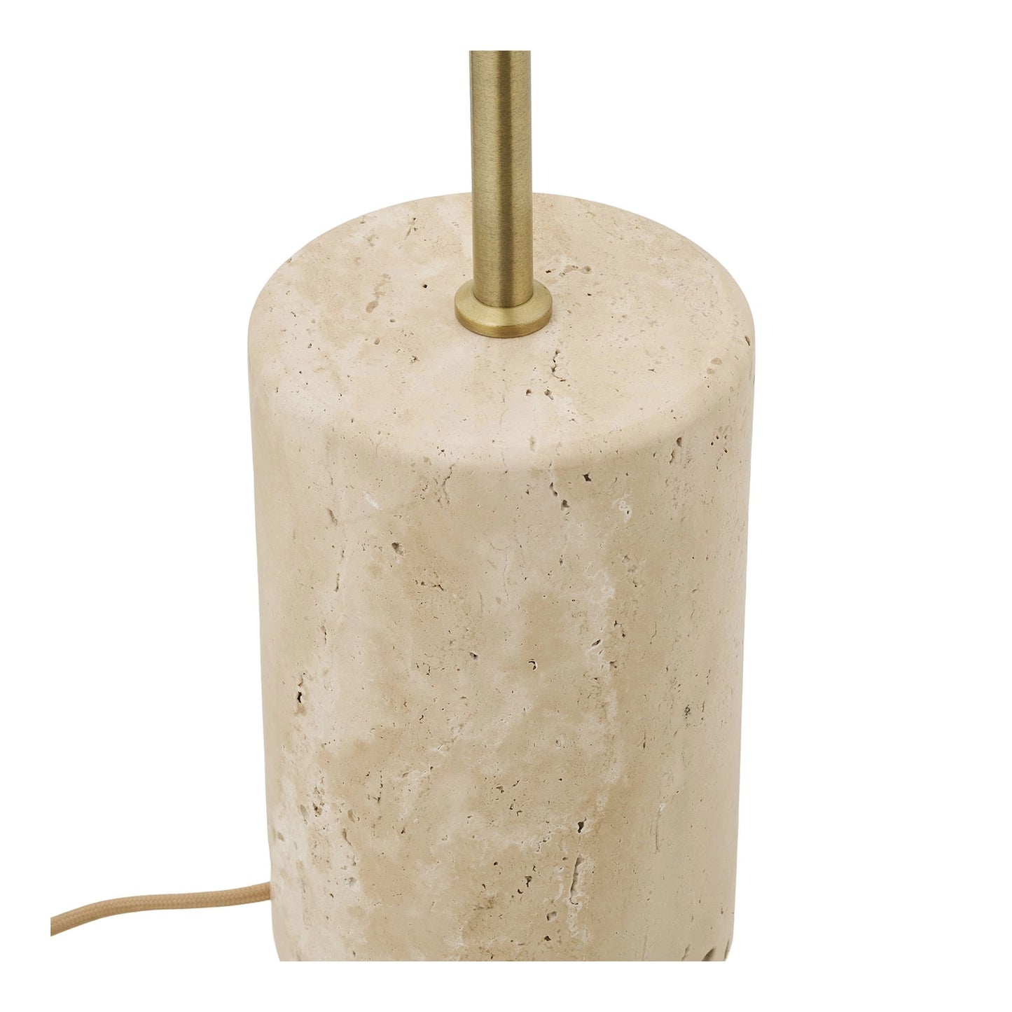 Lampadaire Sheffield vu de face, finition marbre et métal