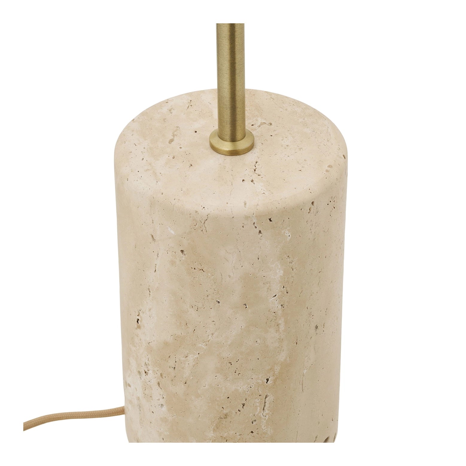 Lampadaire Sheffield vu de face, finition marbre et métal