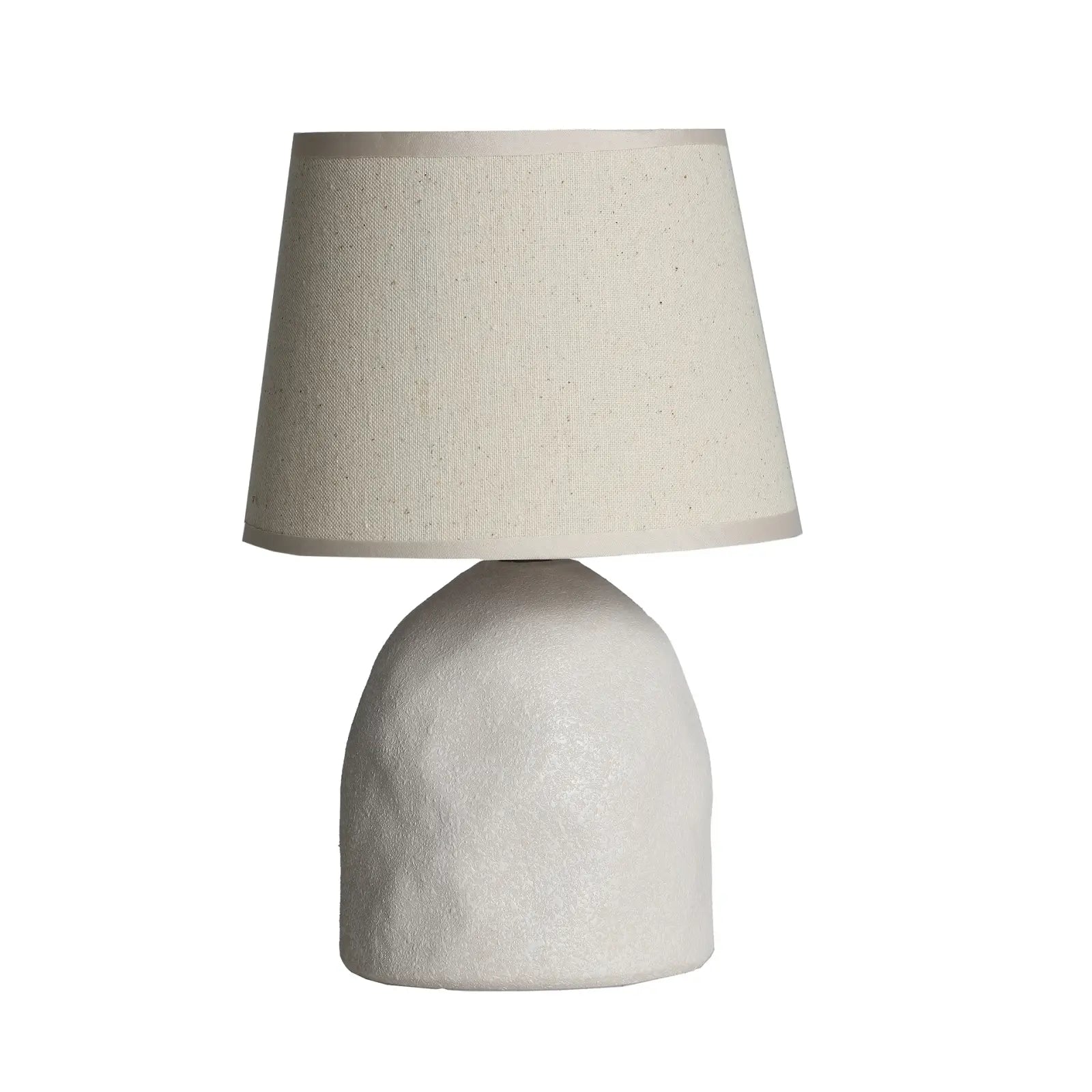 Lampe de table en céramique beige, design sobre et intemporel