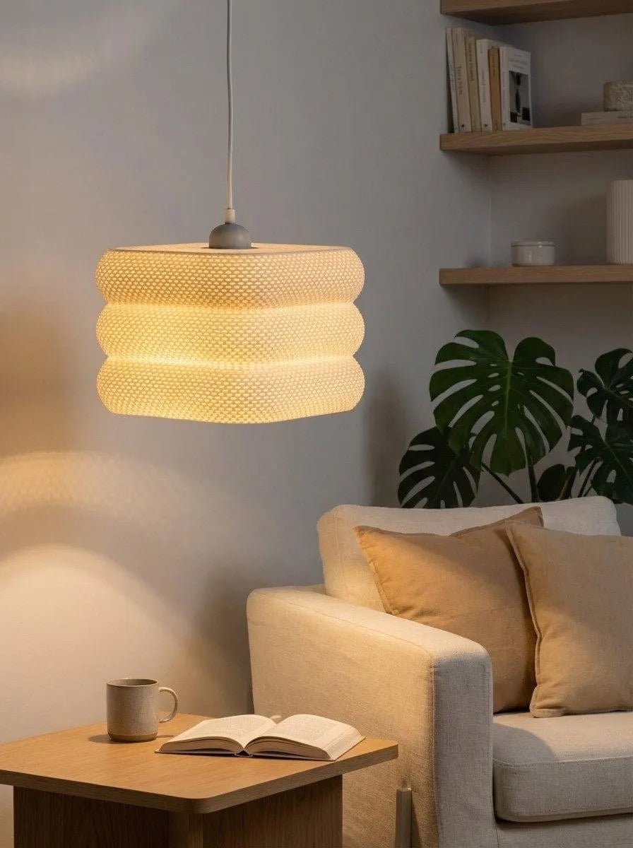 Abat-jour Pixel vue 4, luminaire géométrique facetté