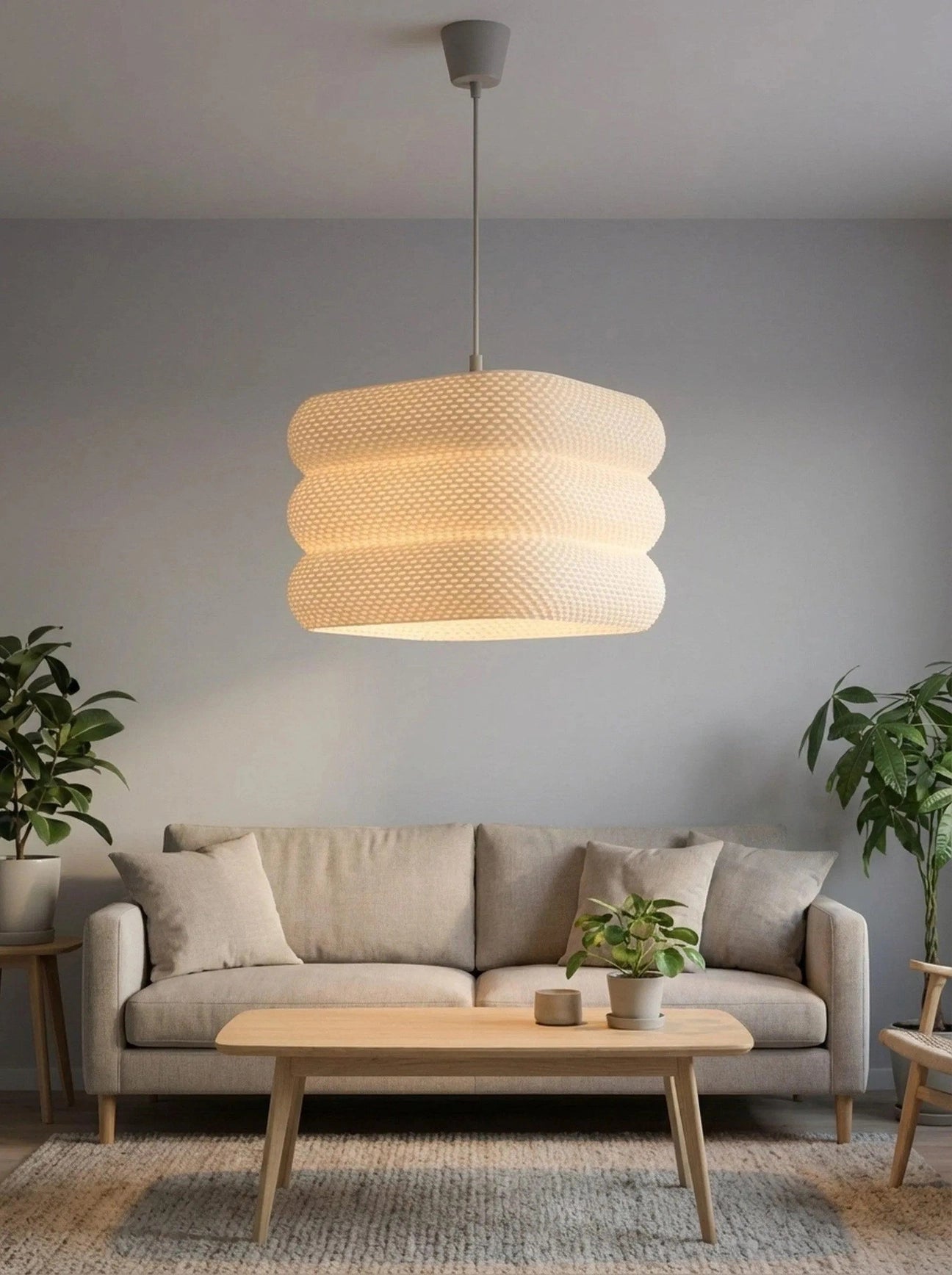 Abat-jour Pixel vue 3, luminaire géométrique facetté