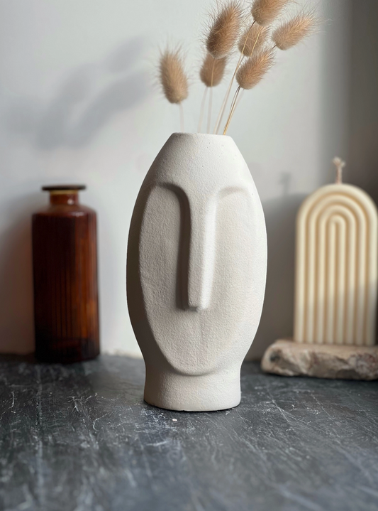 Vase Rudel en Jesmonite, design contemporain marbré