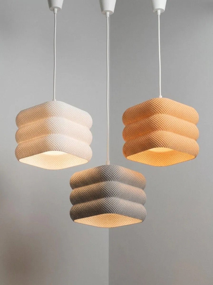 Abat-jour Pixel vue 17, luminaire géométrique facetté